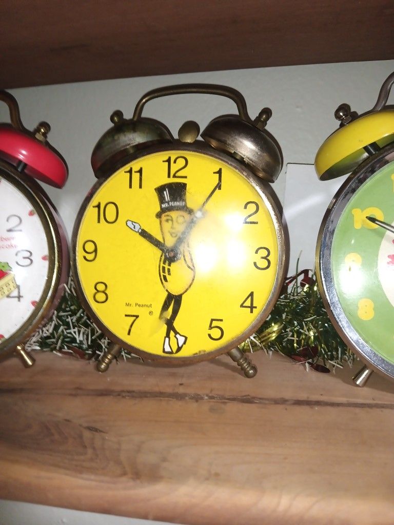 Mr Peanut Alarm Clock 1930s