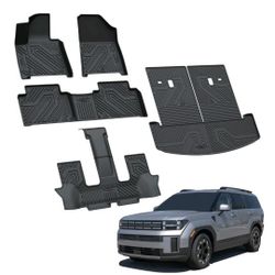 Floor Mats for Hyundai Santa Fe 2024-2026 6 Seats Custom Cargo Mat Floor Liners