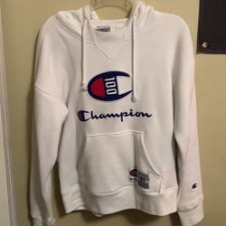 White champion hoodie