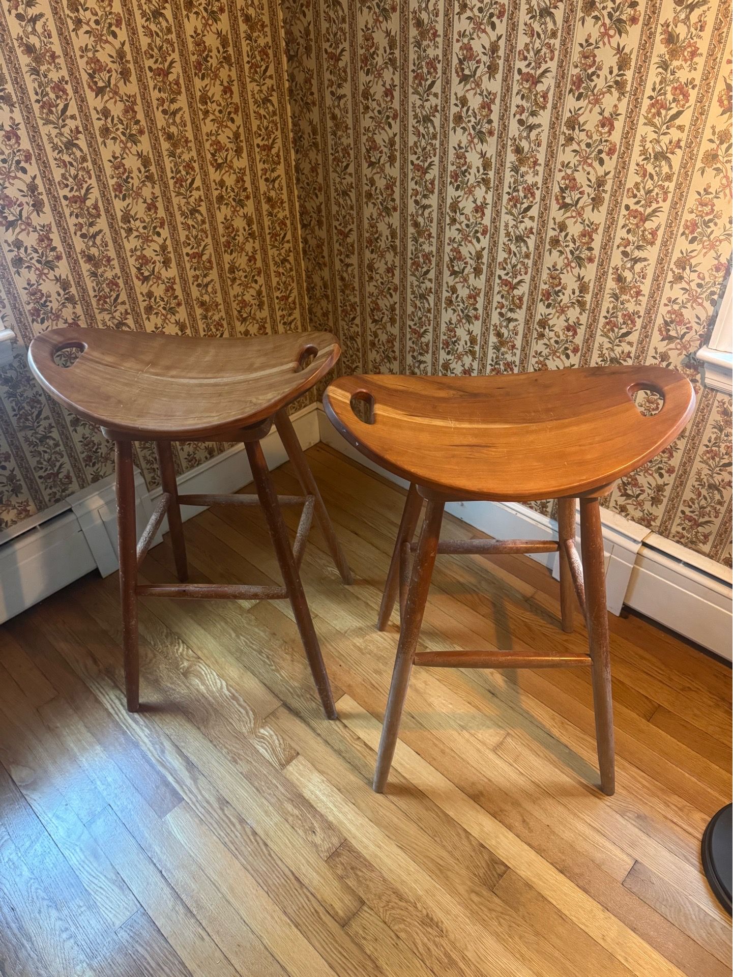 Amish Made in Maine Cherry Stools
