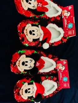Adults Mickey And Minnie Slippers 