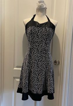 Short black and grey dress, size medium.