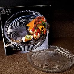 Mikasa Diamond Fire Serving Platter 14in Diameter VERY THICK & HEAVYWEIGHT 