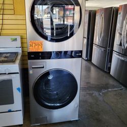 LG Studio WashTower Single Unit Front Load Washer 5.0 Cubic Feet Dryer 7.4 Cubic Feet 86