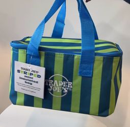 Blue stripe insulated mini bag Trader Joe’s