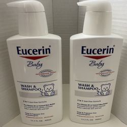 Baby Eucerin Wash and Shampoo $4 Each