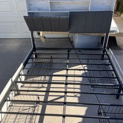 Full Size Bed Frame With Backboard