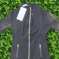 Lululemon Define Jacket Black with Gold Zipper