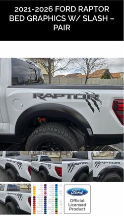 Ford Raptor Slash Decals