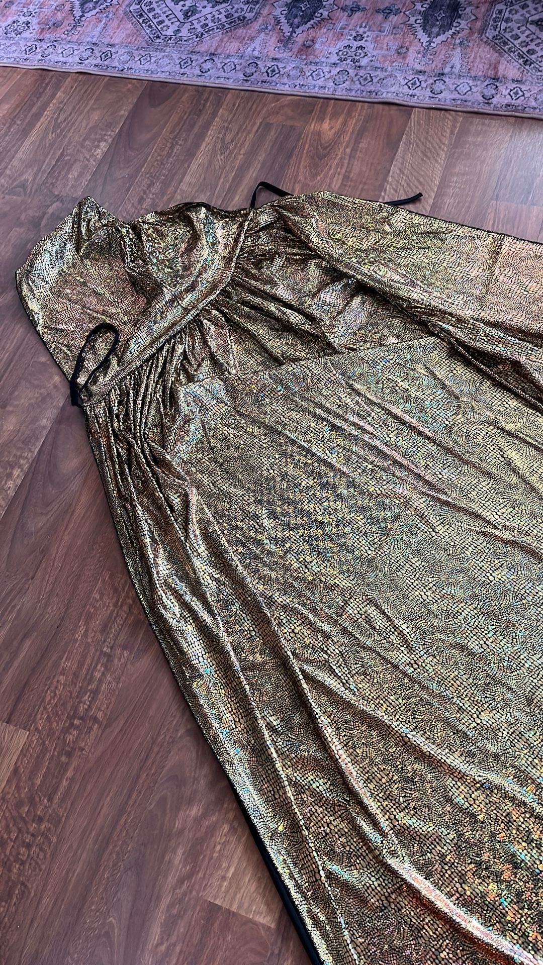 Gold robe with hood brand new size medium long