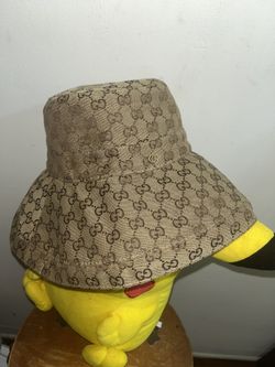 GUCCI Long Brim Hat (Authentic) Brown