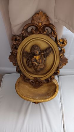 Baroque Style Cherub Wall Shelf