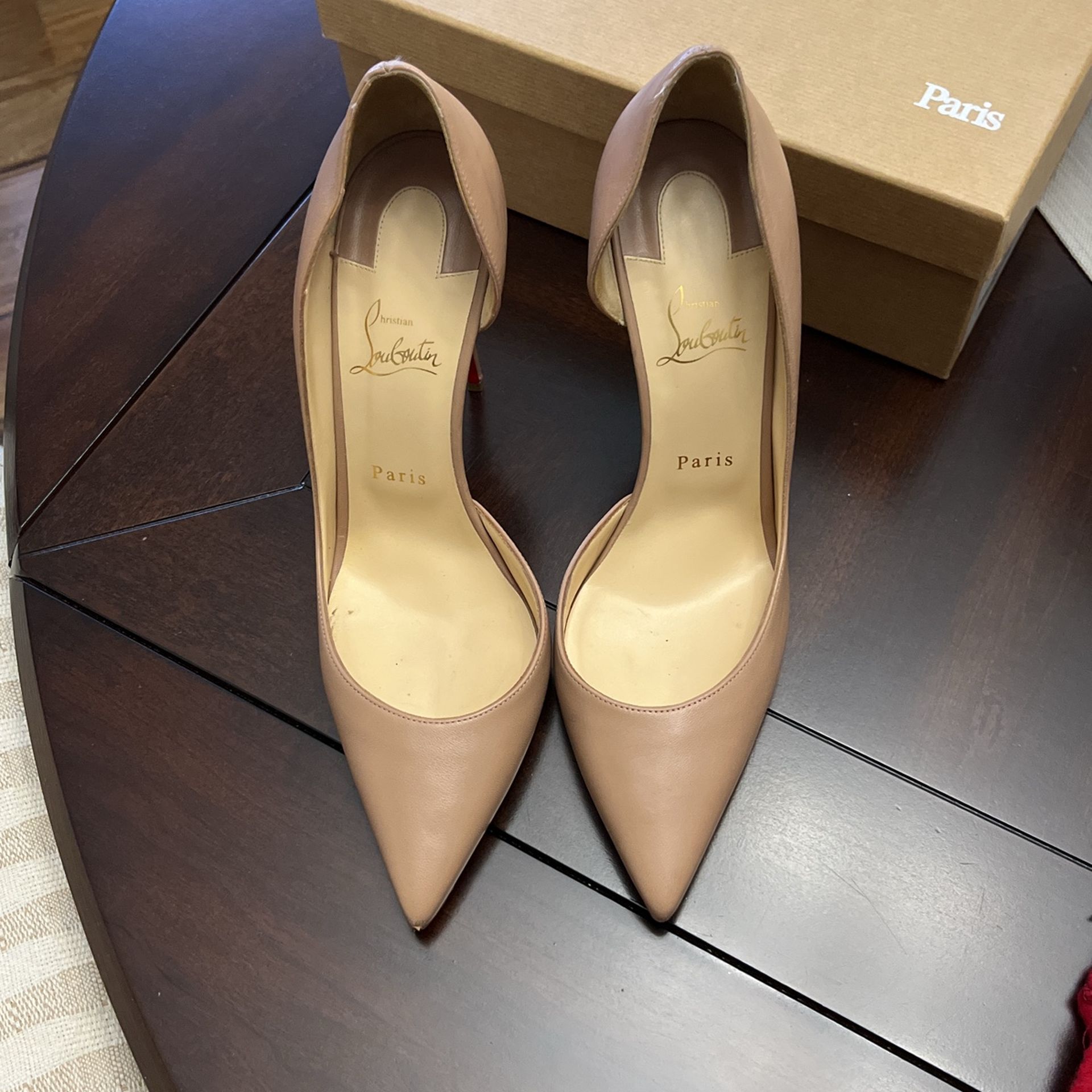 Louboutin Tan Pumps
