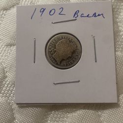 1902 Barber dime U.S Coin