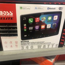 Boss Elite 10 Inch Wireless Apple CarPlay And Android Auto Stereo 
