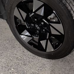Tires And Rims 18in Rims 18 Tires (these Are On A 2024 Hyundai Kona) Almost Brand New I Bought Can In Dec