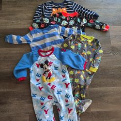 Disney Carter's Fleece Sleeper Pajamas Bundle