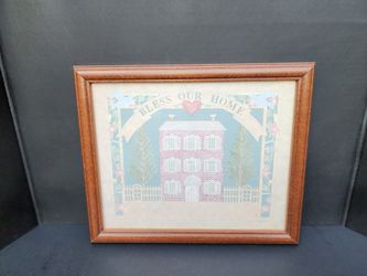 "Designs With Scissors" Scissor Artwork, "Bless Our Home, 1988