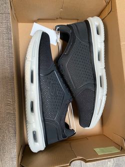 Skechers Slip-On Sneakers Black White Sole