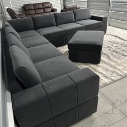 Big Modular Sectional Sofa Couch New