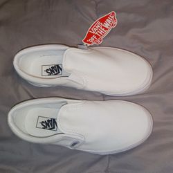 VANS WHITE KIDS SIZE 3 KIDS