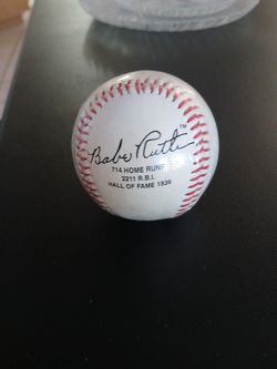 Babe Ruth Autograph Baseball Replica
