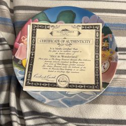 Alice In The Wonderland Plate 
