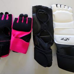 XS Gel Boxing Hand Wraps Inner Gloves, Foot Protector Gear