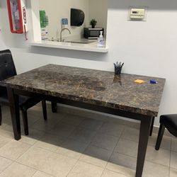 Furniture 6 Chairs 1 Long Bench 1 Kitchen Table