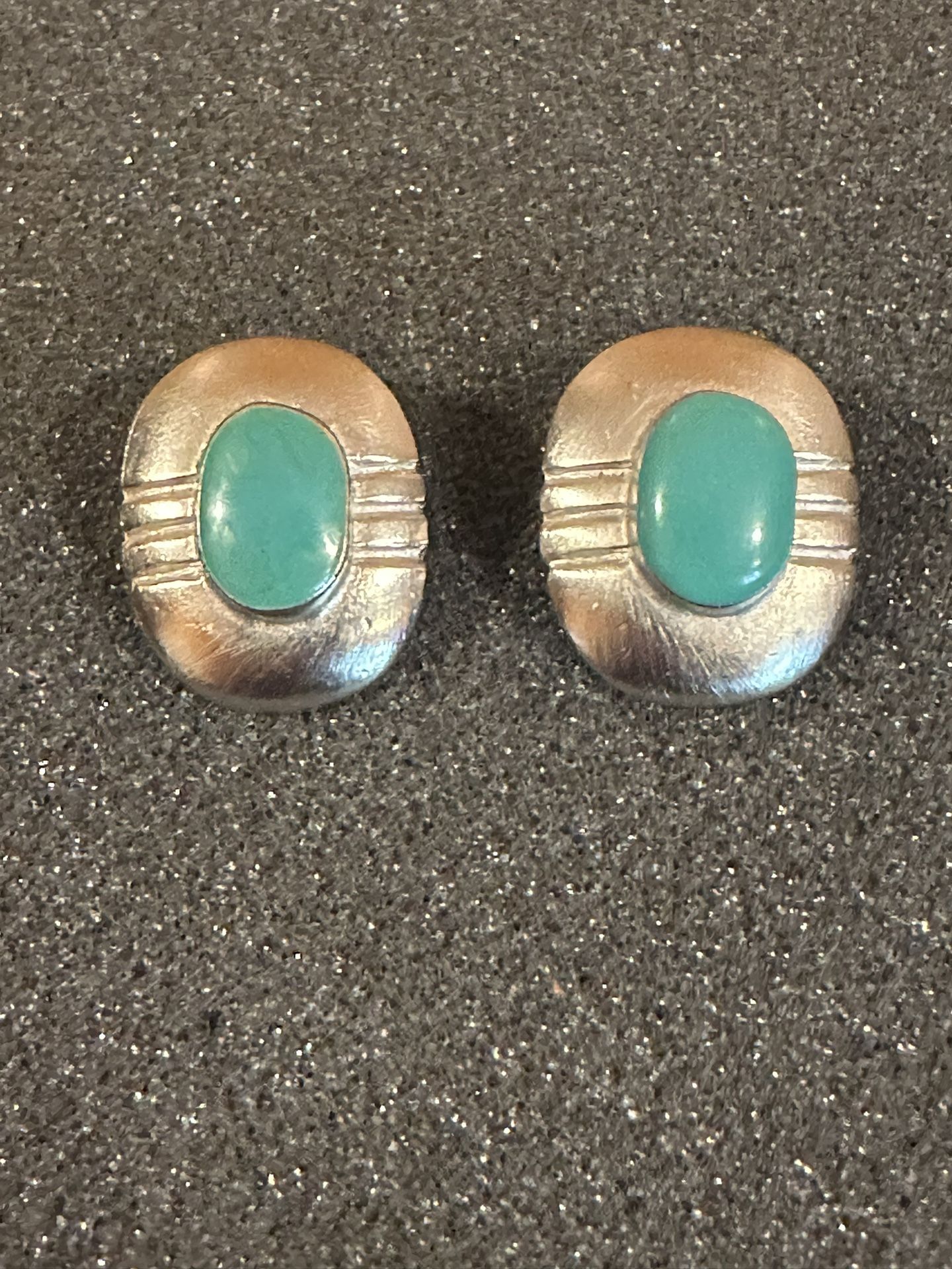 Vintage Turquoise Clip on Earrings by Kenneth Lane
