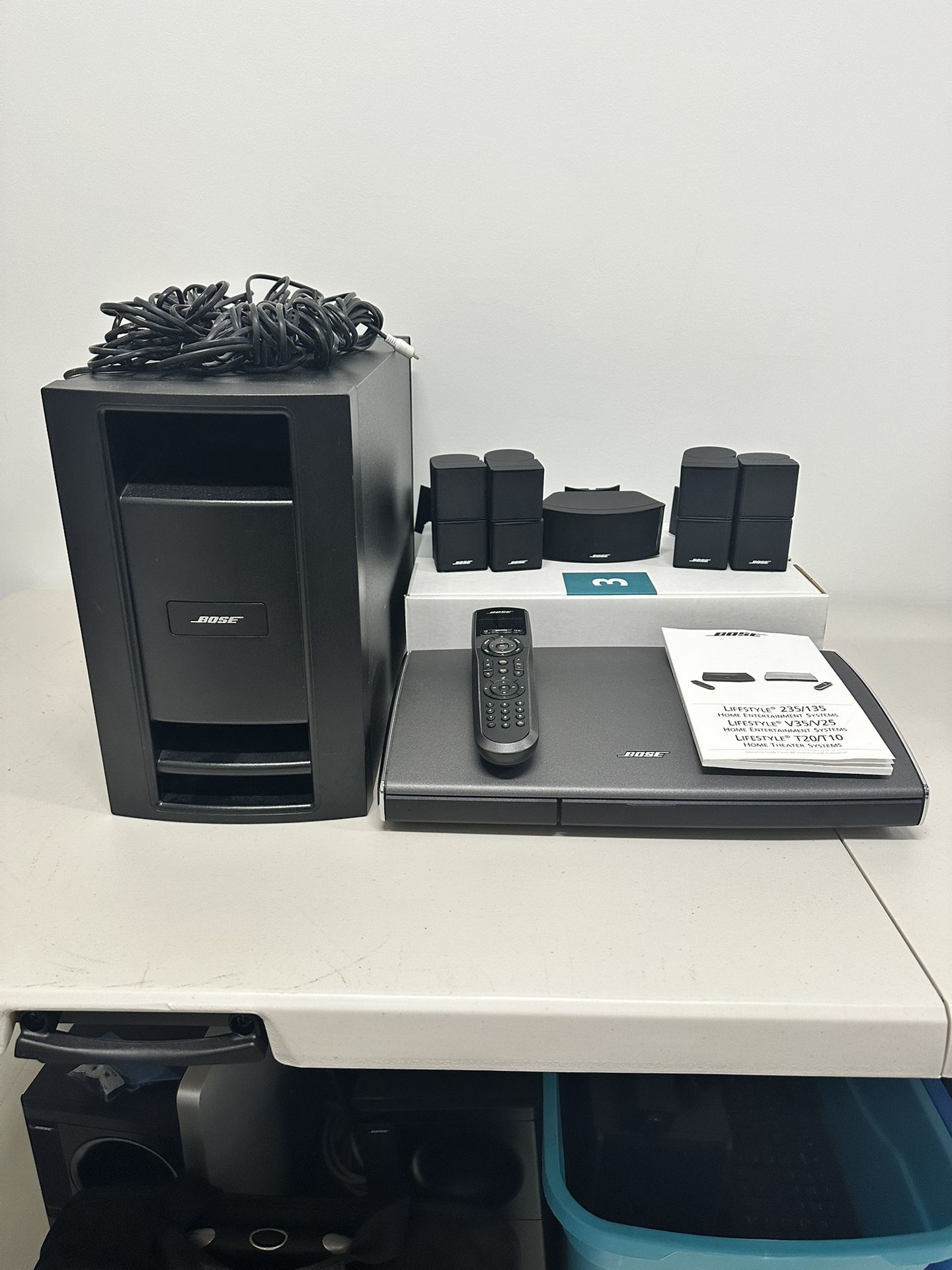 Bose AV35 Control Console, Subwoofer, Front, Center and Rear Speakers