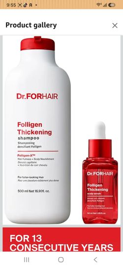 DR.FORHAIR folligen tickening Shampoo and serum