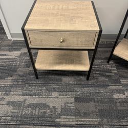 Side table   New in a box   20 W” ,  18 D” ,  22 H Rustic Gray 