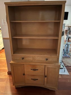 Mid Century Wood Hutch