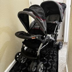 Sit N’ Stand Double Baby Stroller 
