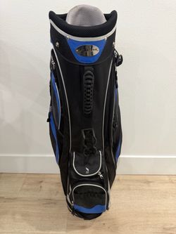 Orlimar Sport Golf Cart Bag Black Blue Gray Multiple Pockets Cooler