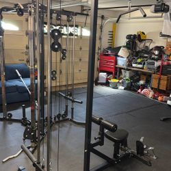 Plate-Loaded Lat Pull Down & Cable Row Machine  