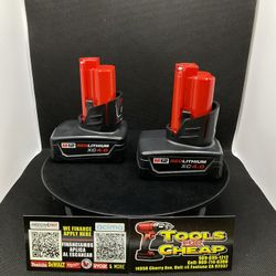 Milwaukee M12 12-Volt Lithium-Ion XC Extended Capacity Battery  4.0Ah  $79EACH