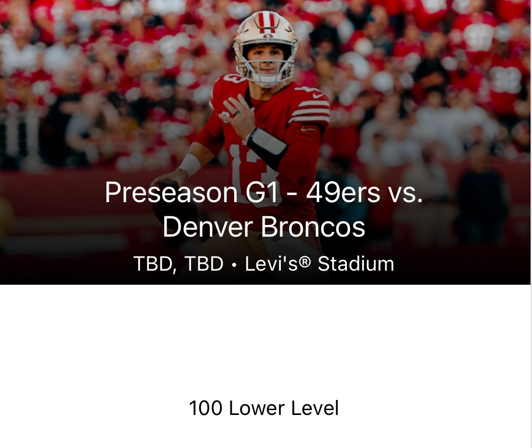 Broncos Vs 49ers