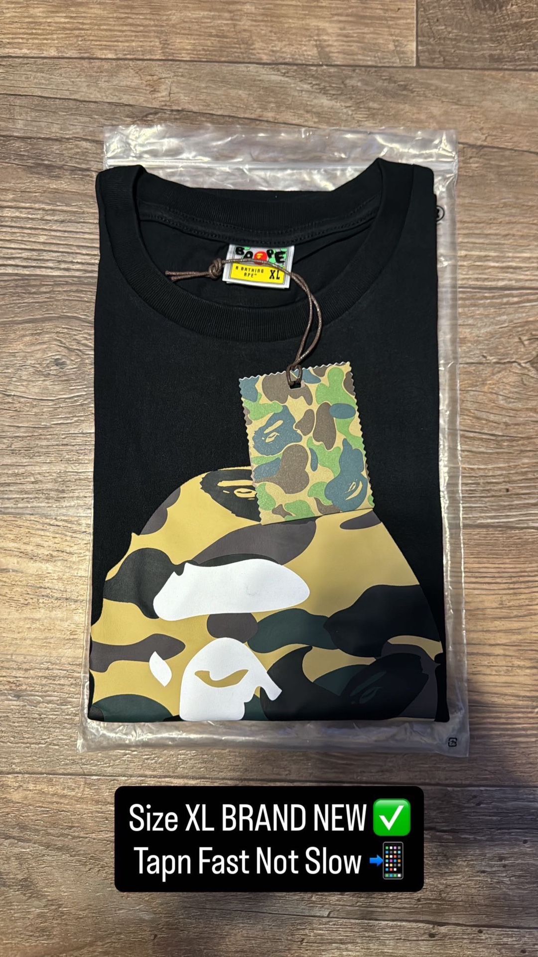 Bape Shirt Camo Size XL