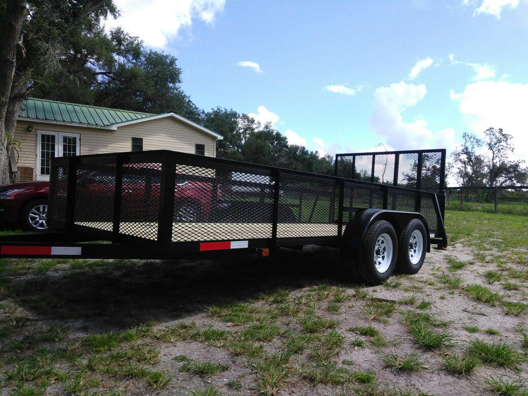 New trailer 6.4x16ft and 2 mesh