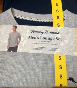 New With Tags Men’s Tommy Bahama 2 Pieces Grey Lounge Set