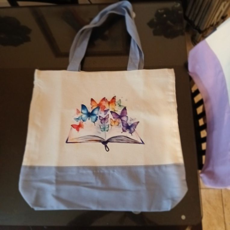 Book Of Butterflies Canvas Tote Bag