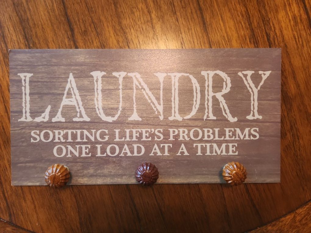 LAUNDRY SIGN  16" X 8" * CLEVER * $18