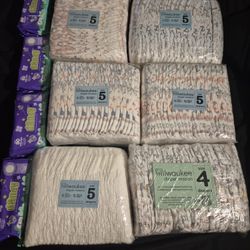 6 Pack Of Dippers And 4 Packs Of Wipes 