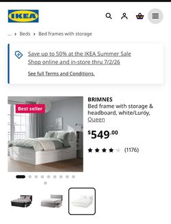 FREE LIKE NEW FULL IKEA BEDFRAME