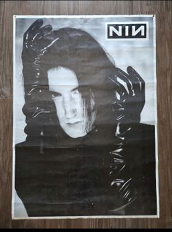 Rare Nine Inch Nails Downward Spiral Subway Poster 23 x 33 inch Trent Reznor 1990's