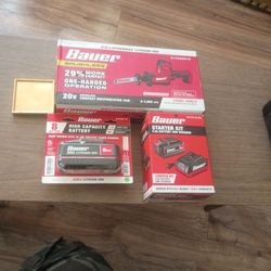 brand new bauer , 8ah ,5 ah batteries with charger 