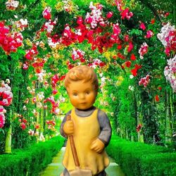 Hummel Goebel 1998 TMK-7 Garden Treasures Figurine HUM 727 Club Exclusive, 3.5” Box