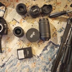 Nikon D3400 And 5 Lens